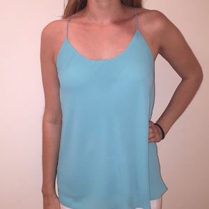 Mystique Boutique teal polyester top
